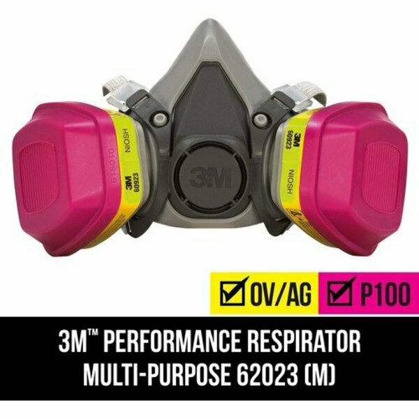 3M Commercial Ofc Sup RESPIRATOR, MULTI, PURPOSE MMM62023HA1C